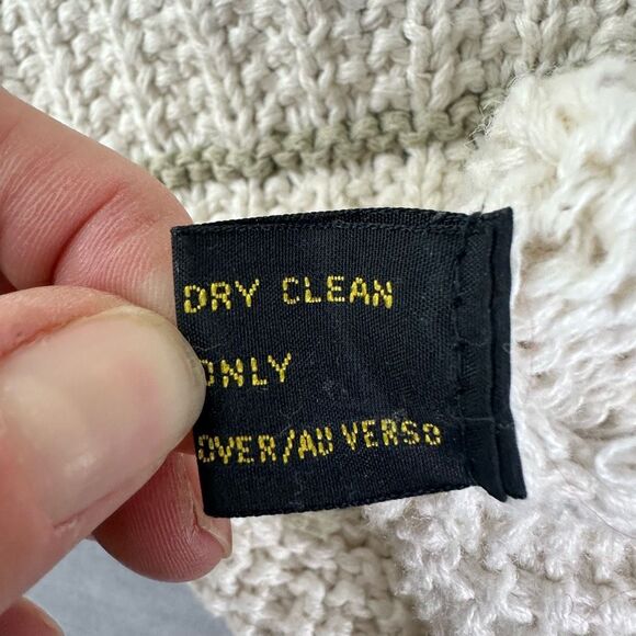 Vintage Sweater Womens M White Floral Pullover‎ Chunky Knit Cottage Prairie - Picture 6 of 9